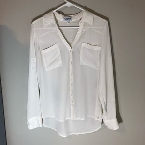 Express Portofino shirt, white, size M